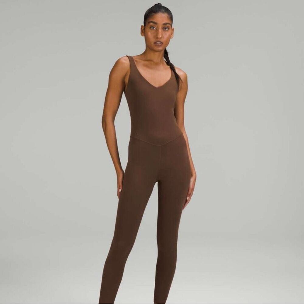 Lululemon Java Brown Align Full Length Bodysuit J… - image 1